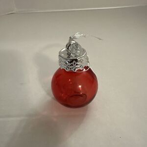 Ruby Red 2 oz. Shot Glass Round Christmas Tree‎ Ornament